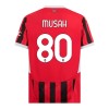 Camiseta de fútbol AC Milan Musah 80 Primera Equipación 2024-25 - Hombre